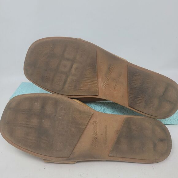 Madewell The Jayna Braided Slide Sandal in Amber Brown Womens 8 Shoes, EU 38.5 - Picture 6 of 6